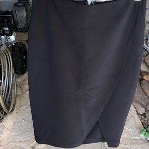 Express wrap/pencil skirt - Black - 2
